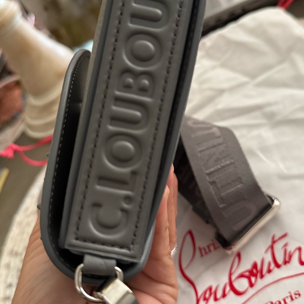 Christian Louboutin Funky Empire Leather Wallet on Strap NWT - Picture 6 of 8
